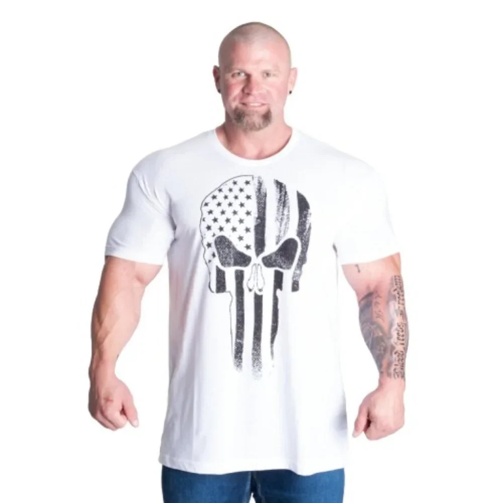 Gasp Skull Standard Tee, White